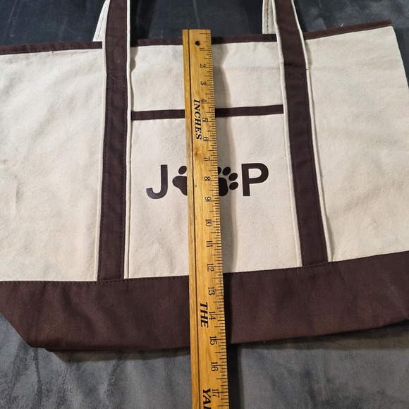 Tote bag is a Medium-duty canvas Jeep And Paws - Picture 5 of 6